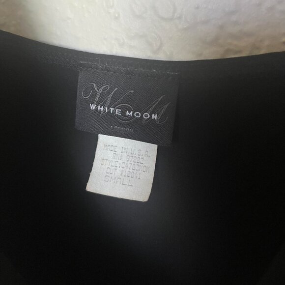 90s vintage asymmetric fringe midi semi-formal cocktail dress - Picture 7 of 7